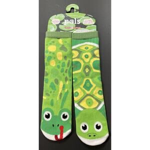 NEW Pals Socks Frog & Turtle 1 Mismatched Crazy Socks Tweens 9-12 Years